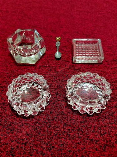 Vintage salt cellars - salt,